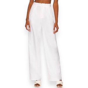 Lovers + Friends White Wide Leg Pants